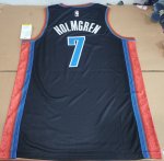 NBA 7 Holmgren OKC Thunder 22-23 city Maillot noir imprimé